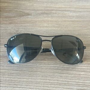 Ray-Ban Polarized Black Aviator Sunglasses